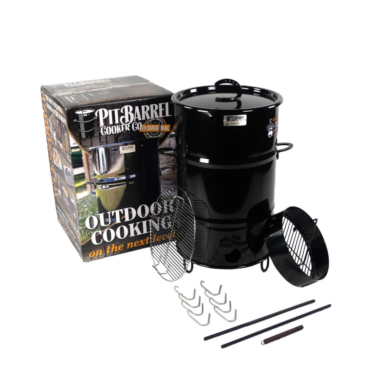 Classic Charcoal Drum Smoker 45cm Diameter Porcelain Coated