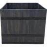 Square Acacia Wooden Barrel