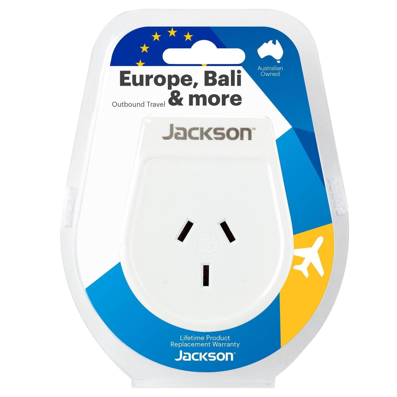 Jackson Europe, Bali & More Outbound Travel Adaptor