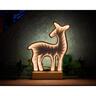Infinity Table Lights. Design available: Reindeer, Star, and Tree Reindeer H: 25cm, L: 18.5cm; Star H: 25cm, L: 22cm; Tree H: 25cm, L: 15.5cm / Battery Warm White (Reindeer and Star), Green (Tree)