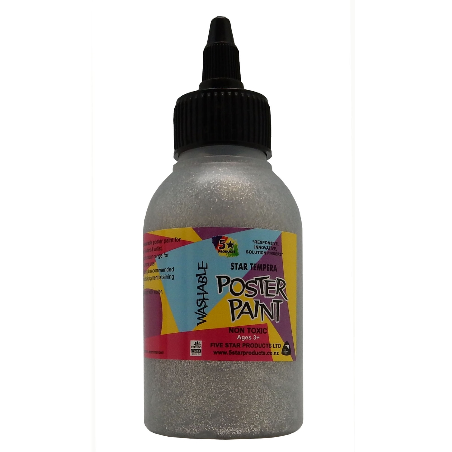 Star Tempera | Tempera Paint Glitter Silver | Mitre10