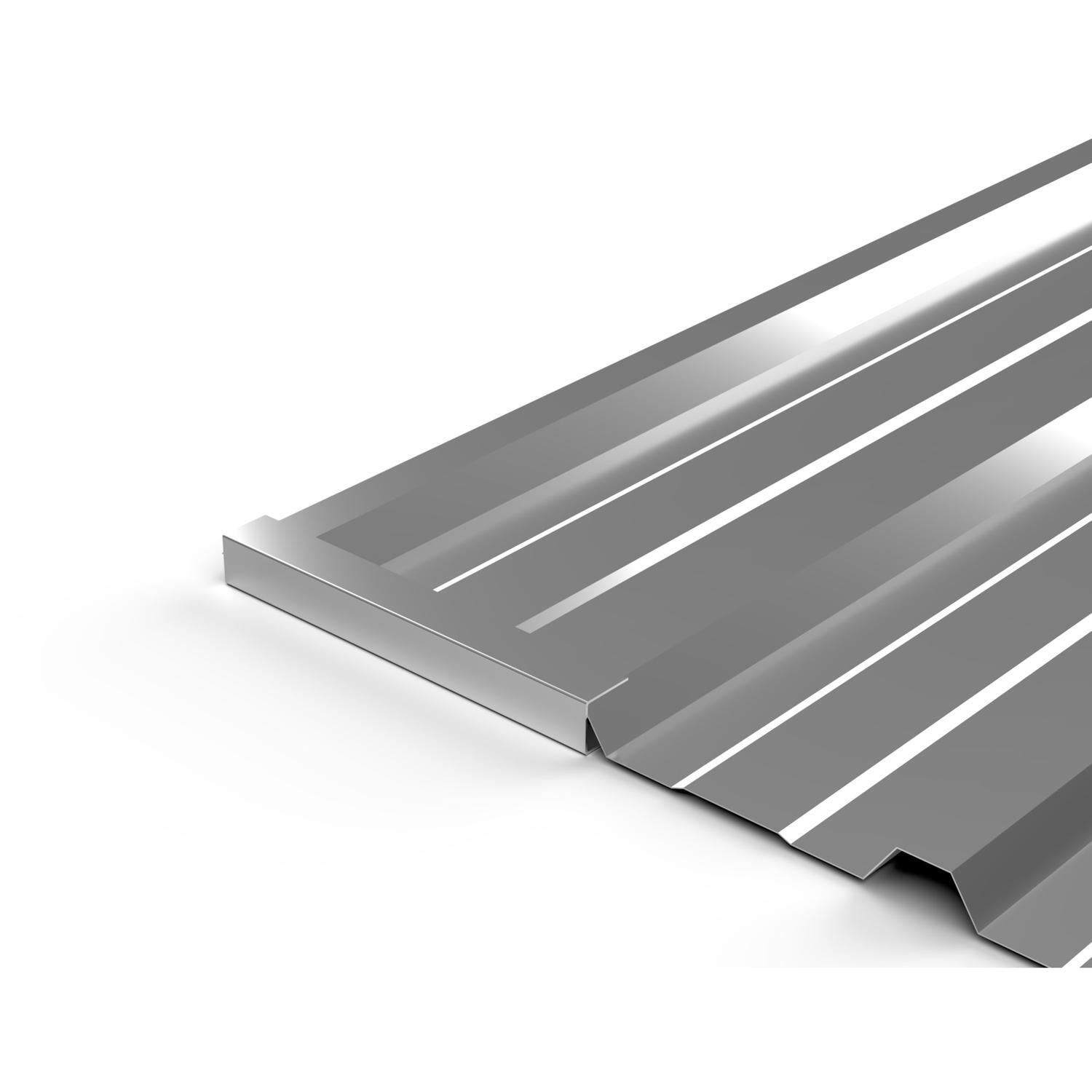 EZ Sheet capping only to cap off the ends of the EZ Sheets, Colour: Aluzinc to match the Aluzinc EZ Sheets, capping comes with rivets for attaching to the EZ Sheets