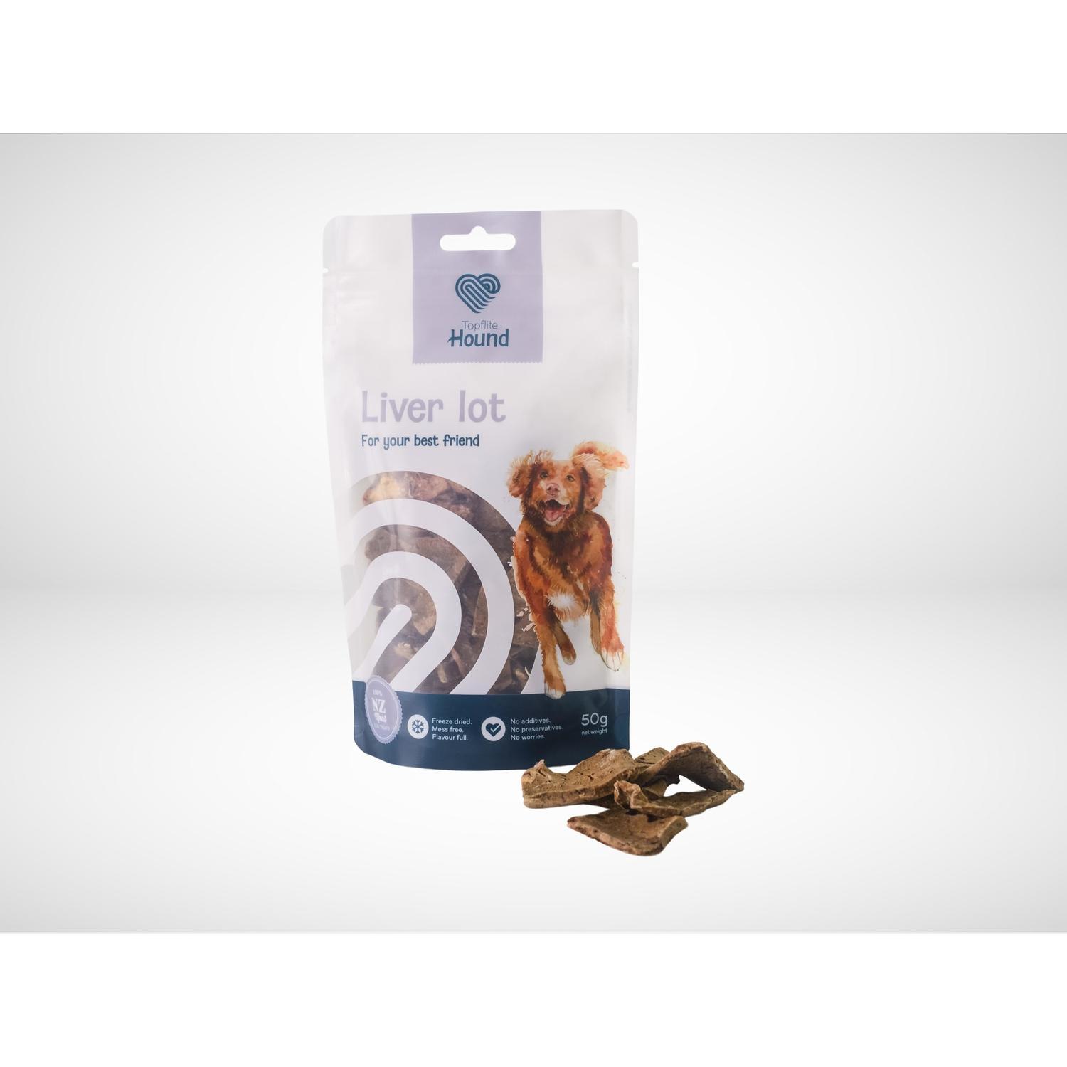 Liver Lot Dog Treat Snack Pack 50 g
