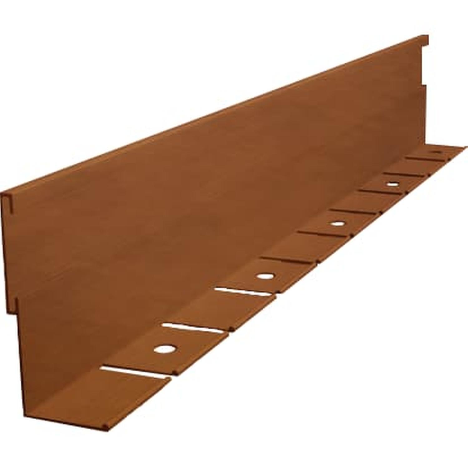 Aluminium Paver Edging 75mm x 2000mm Corten