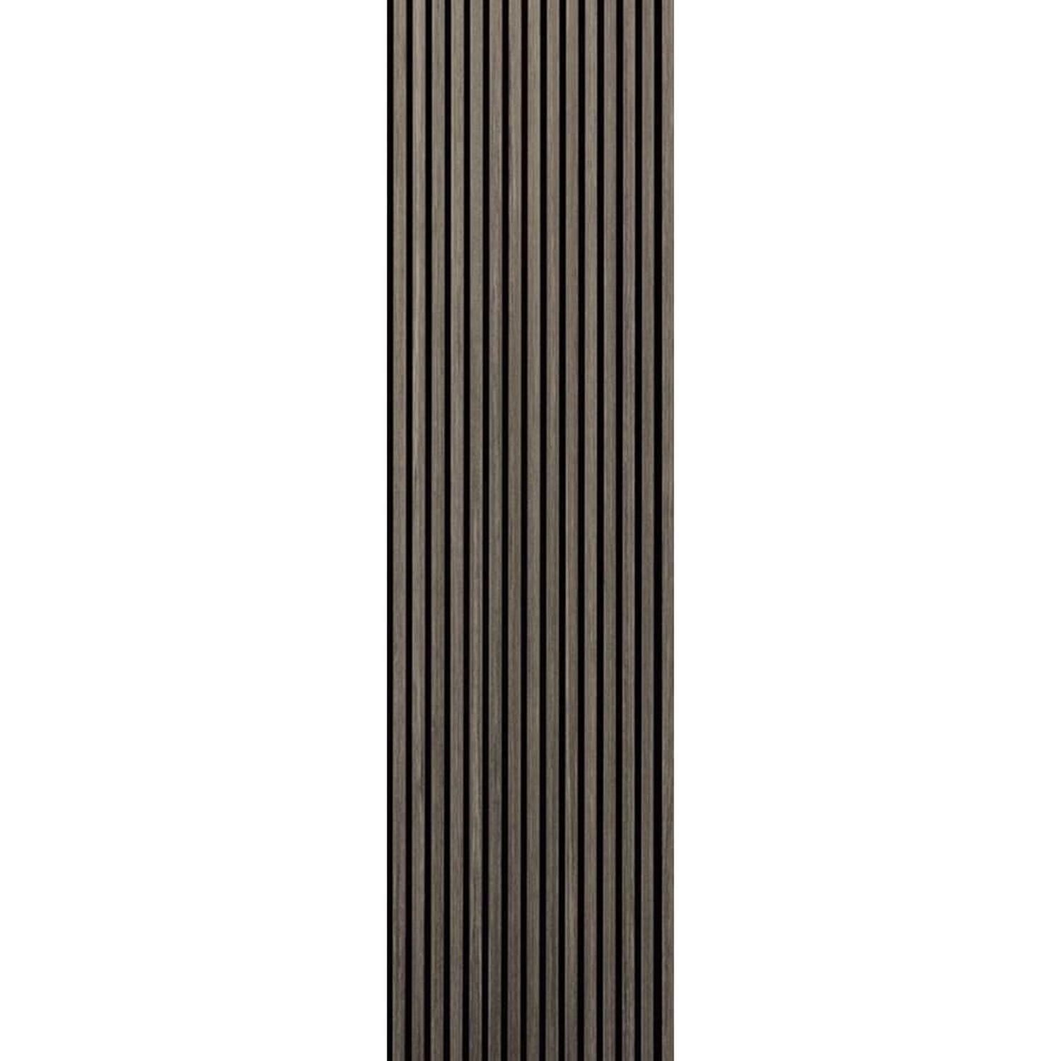 Acoustic Wood Slate Premium Panel 2.44 x .605m Grey Oak