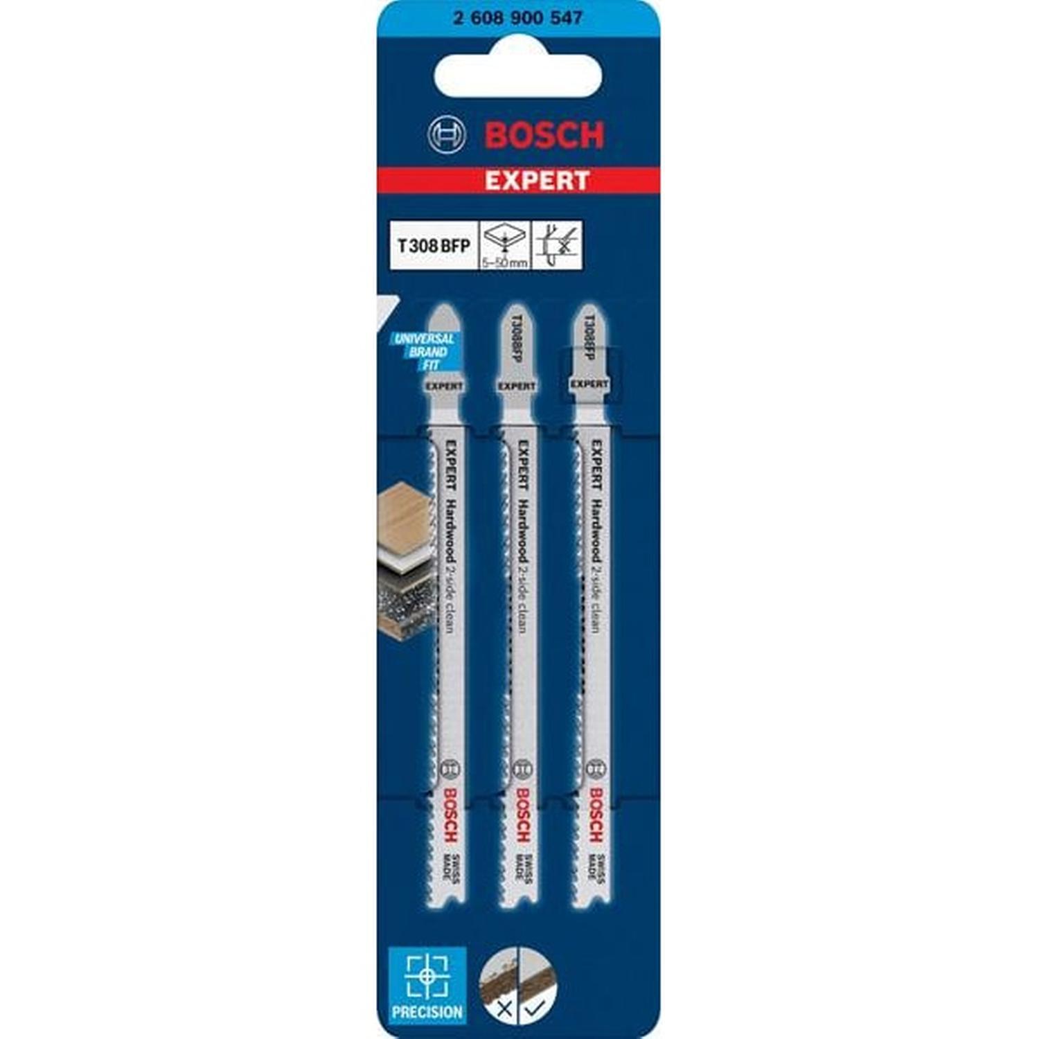 Hard Wood Fast T308BFP Jigsaw Blade 3PK 117mm