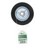 Rubber Tyred Steel Centered Wheel  100mm Black