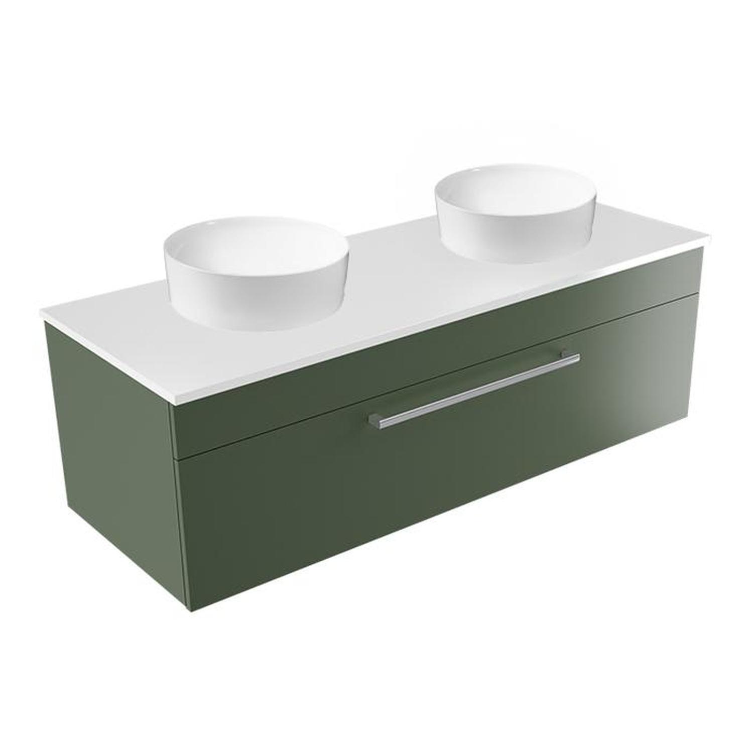 Calais Wall Vanity 1200mm Green