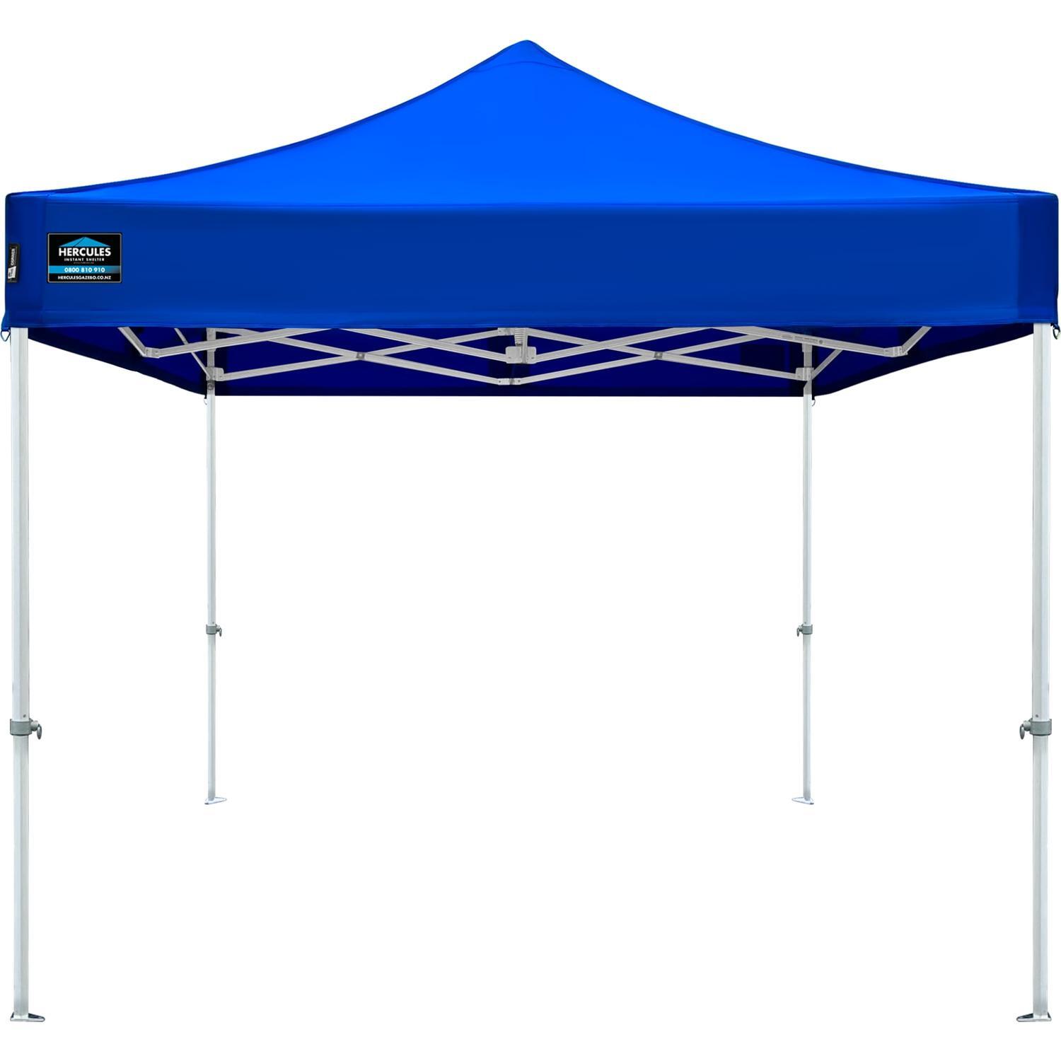 Hercules Hex 45S Steel Gazebo 2.5x2.5m Blue