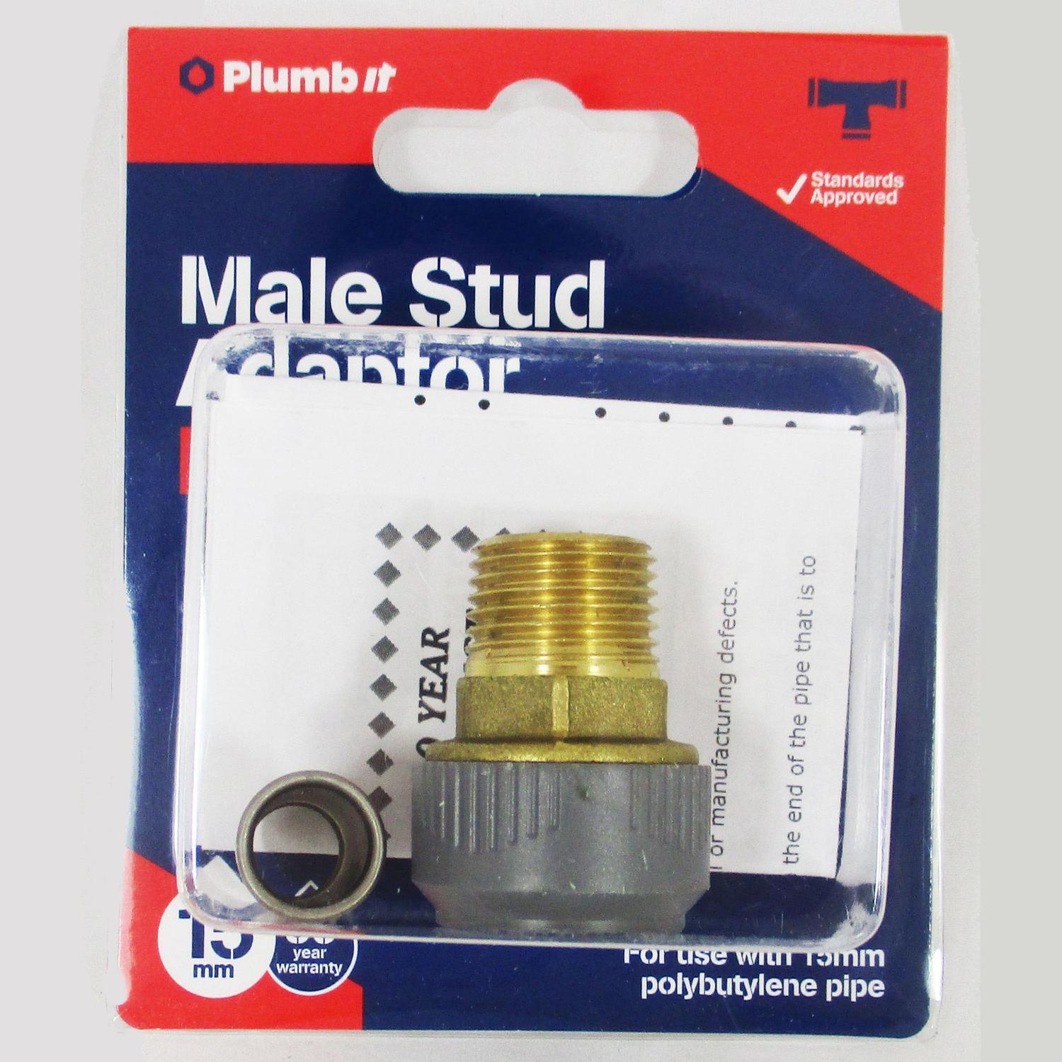 Push-Fit Adaptor Stud Male
