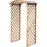 Curved Trellis Archway W:1.2m, D:0.65m H: 2.0m Natural Timber