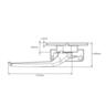 Window Handle Timber Left-Hand Face Fix 107mm White