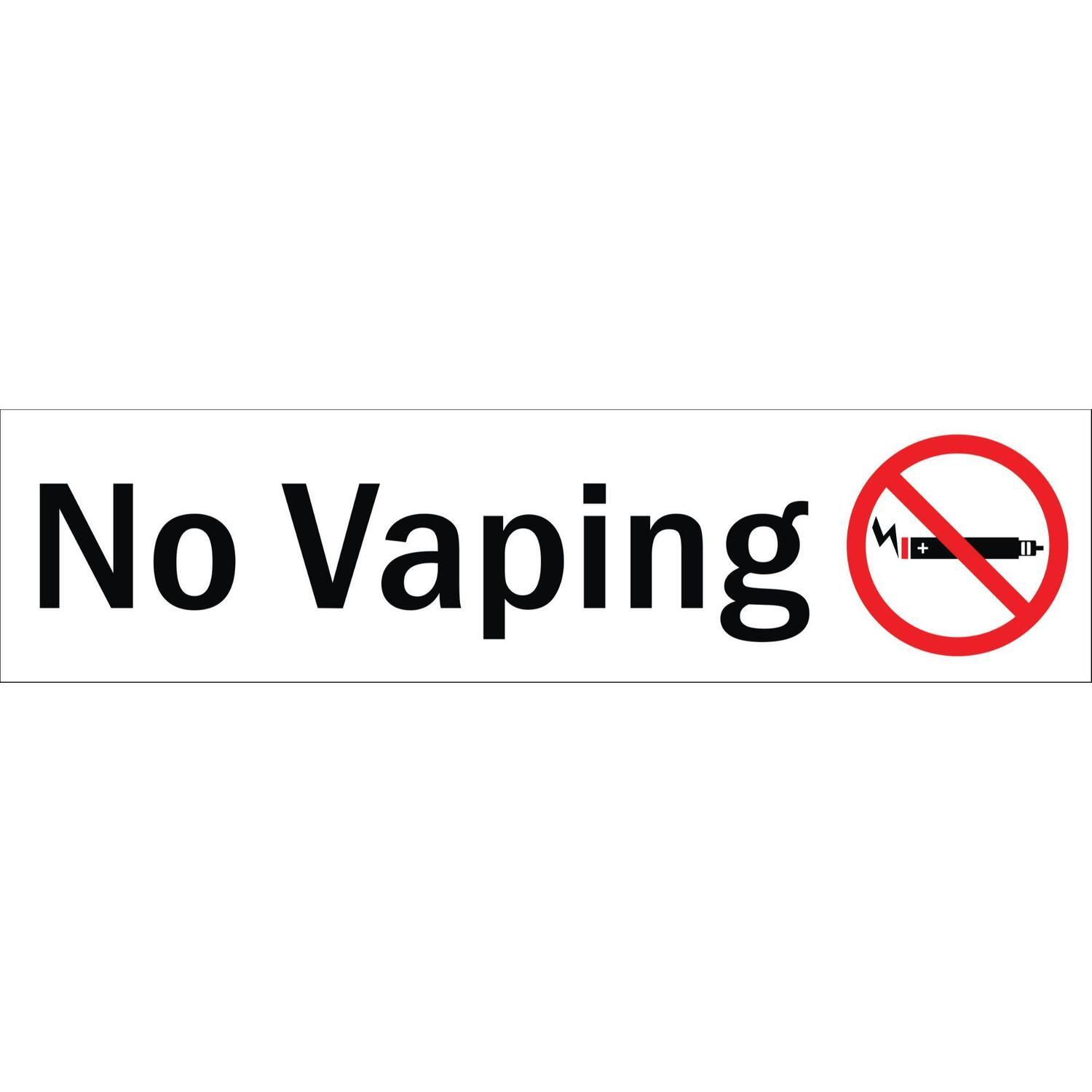 No Vaping Sign