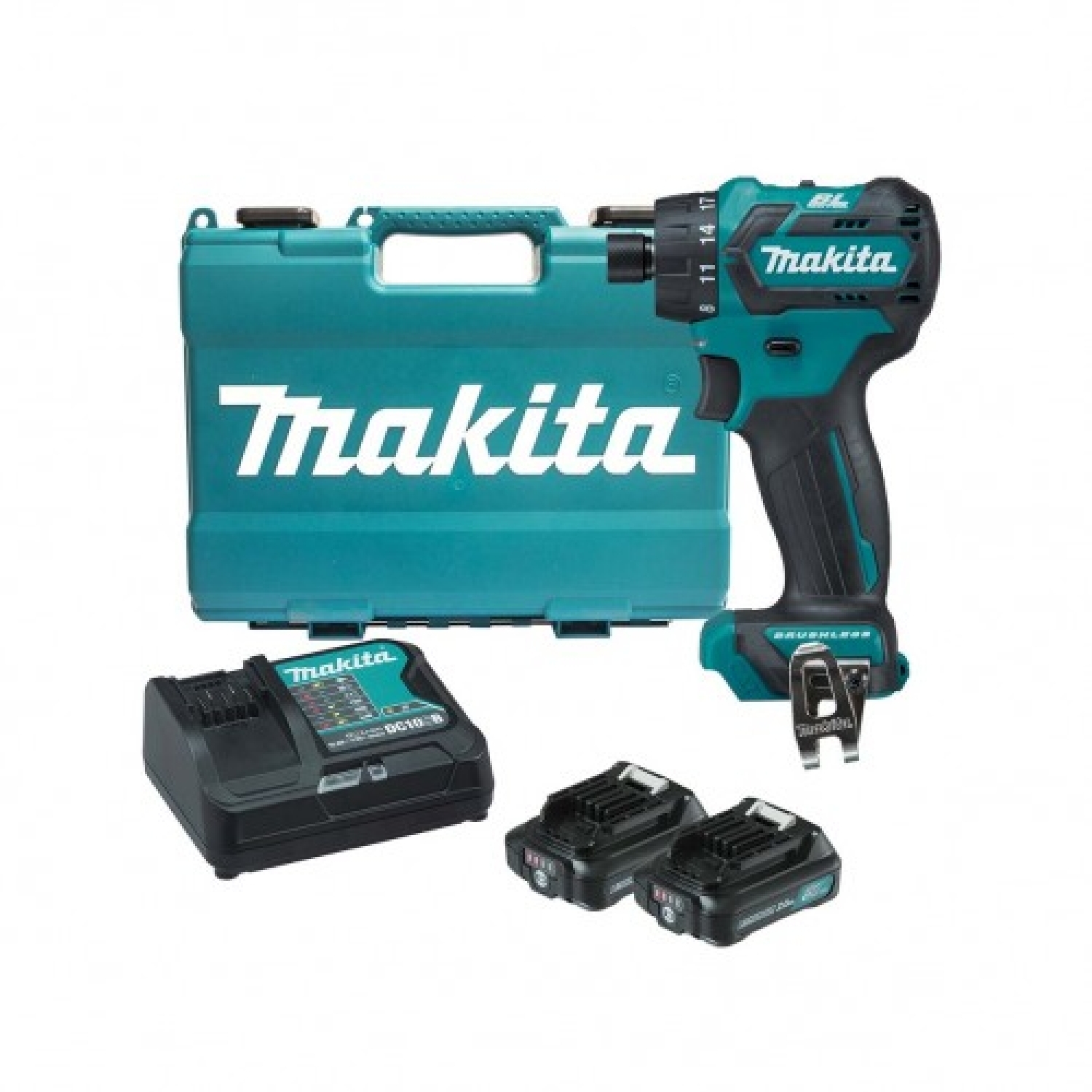 Cordless Brushless Mobile 1/4inch Hex Drill Kit