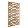 Framed Diagonal SS Trellis. 38x12 Premium Lath. H: 1800mm, W: 1200mm
