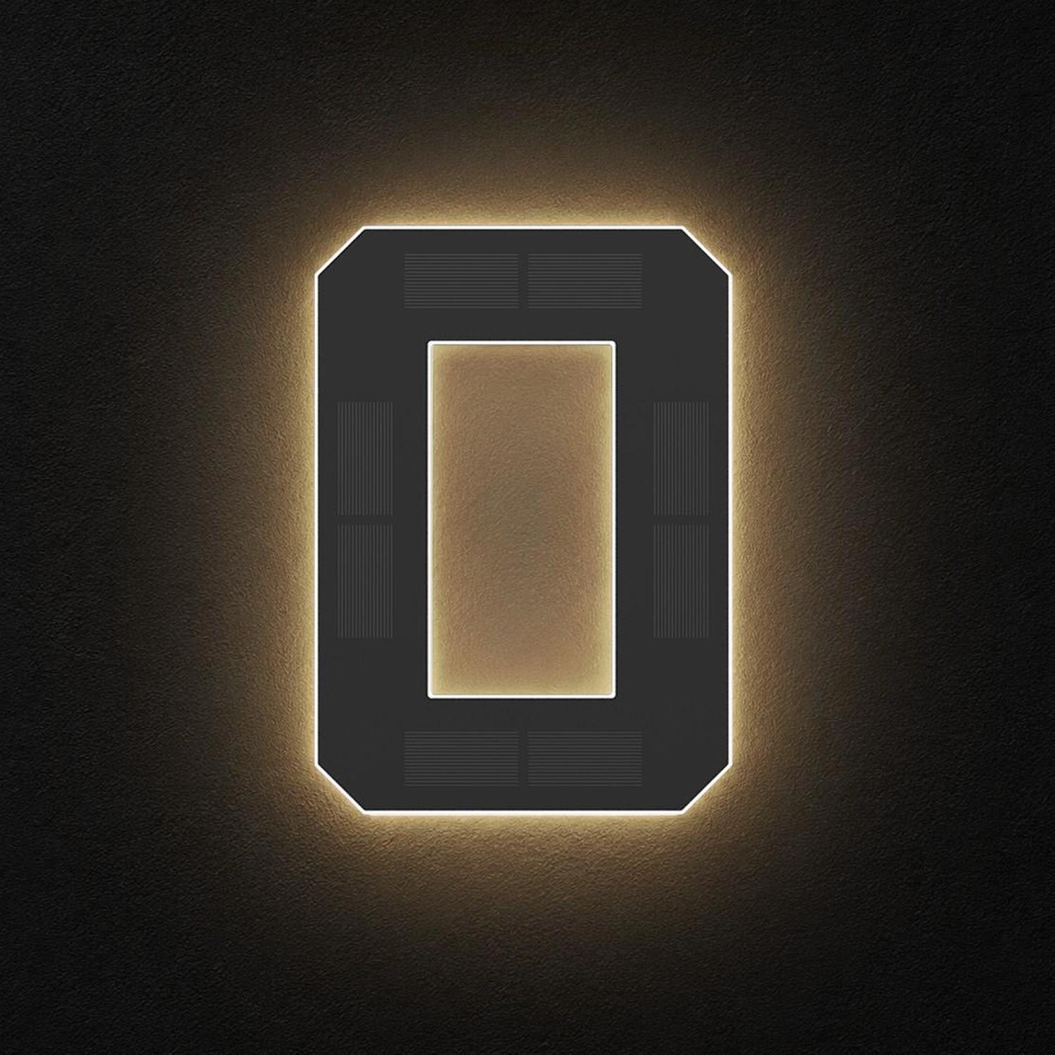 StreetGlo Solar Illuminated Numbers Zero