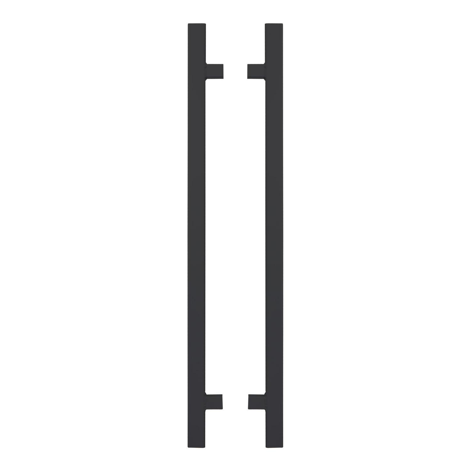 Aluminium Batten Fence Gate Converter 2 piece  H: 1200mm, W: 80mm, D: 80mm Black