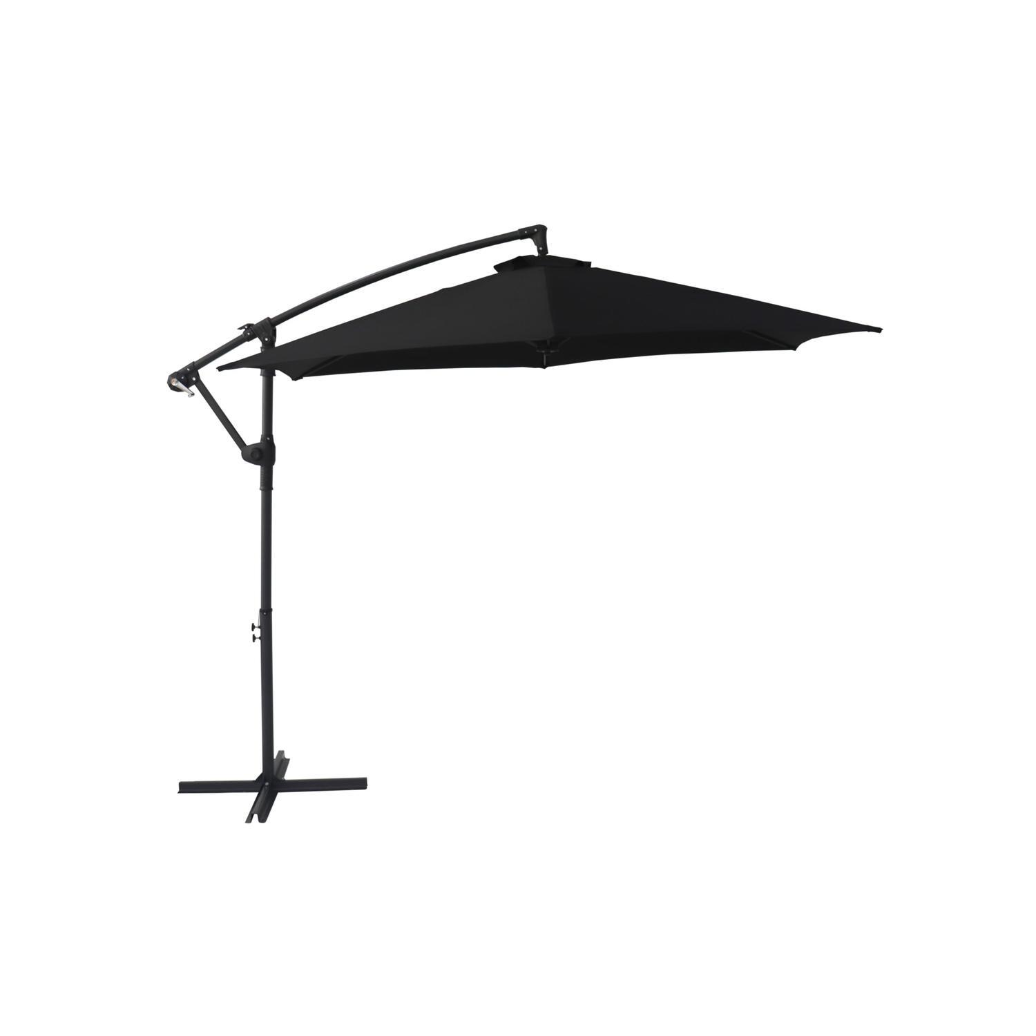 Cantilever Umbrella Round 3m Hanging Black