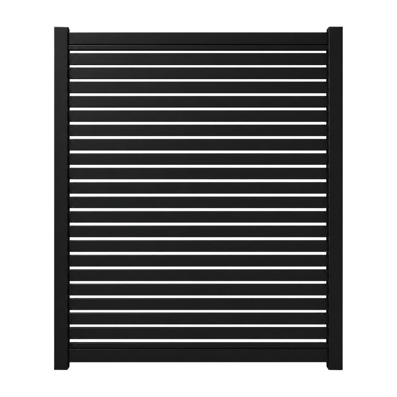 Valla Series 65mm Slat Driveway Gate H:1800mm x W:1500mm Black