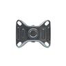 Rubber Fixed Castor 100mm 70kg Black