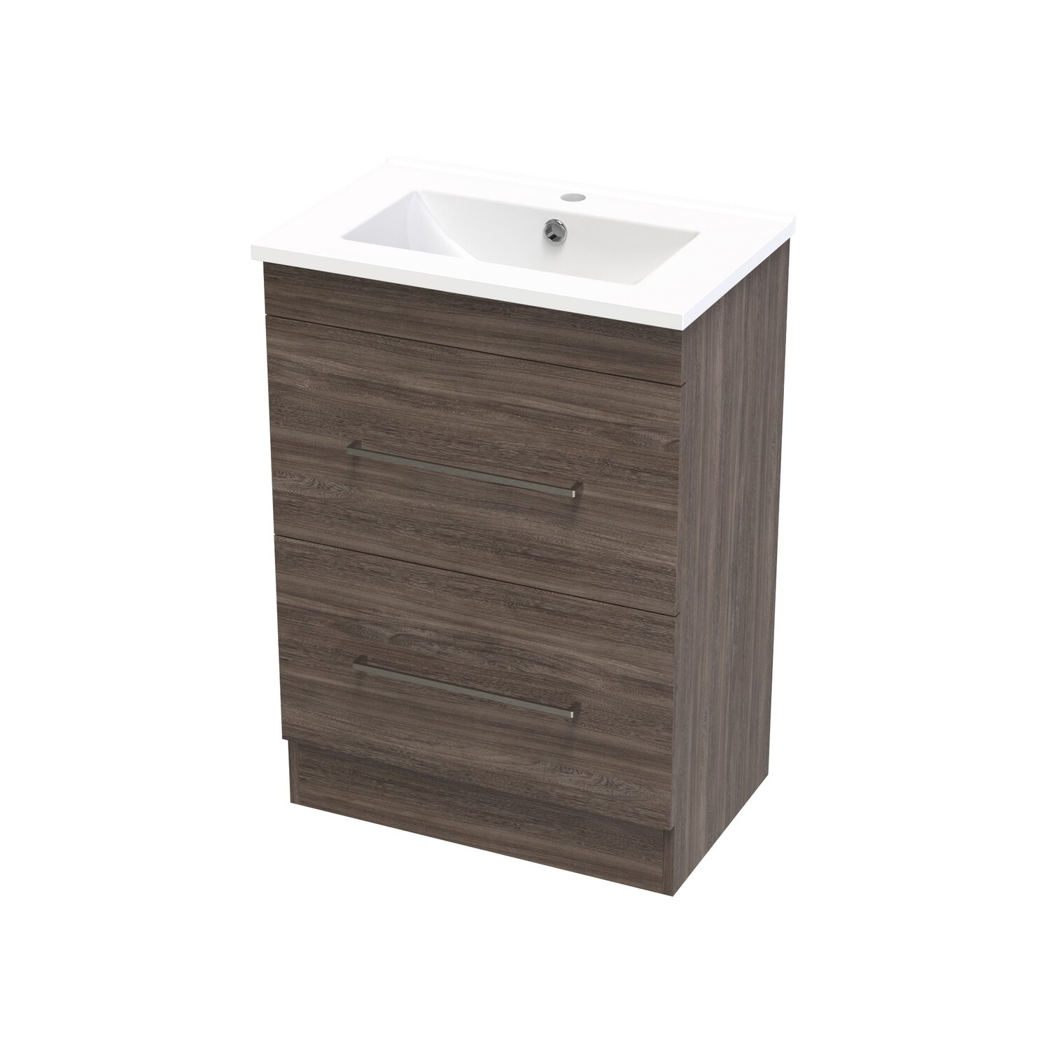 Cashmere Slim Double Drawer Floor Standing Vanity