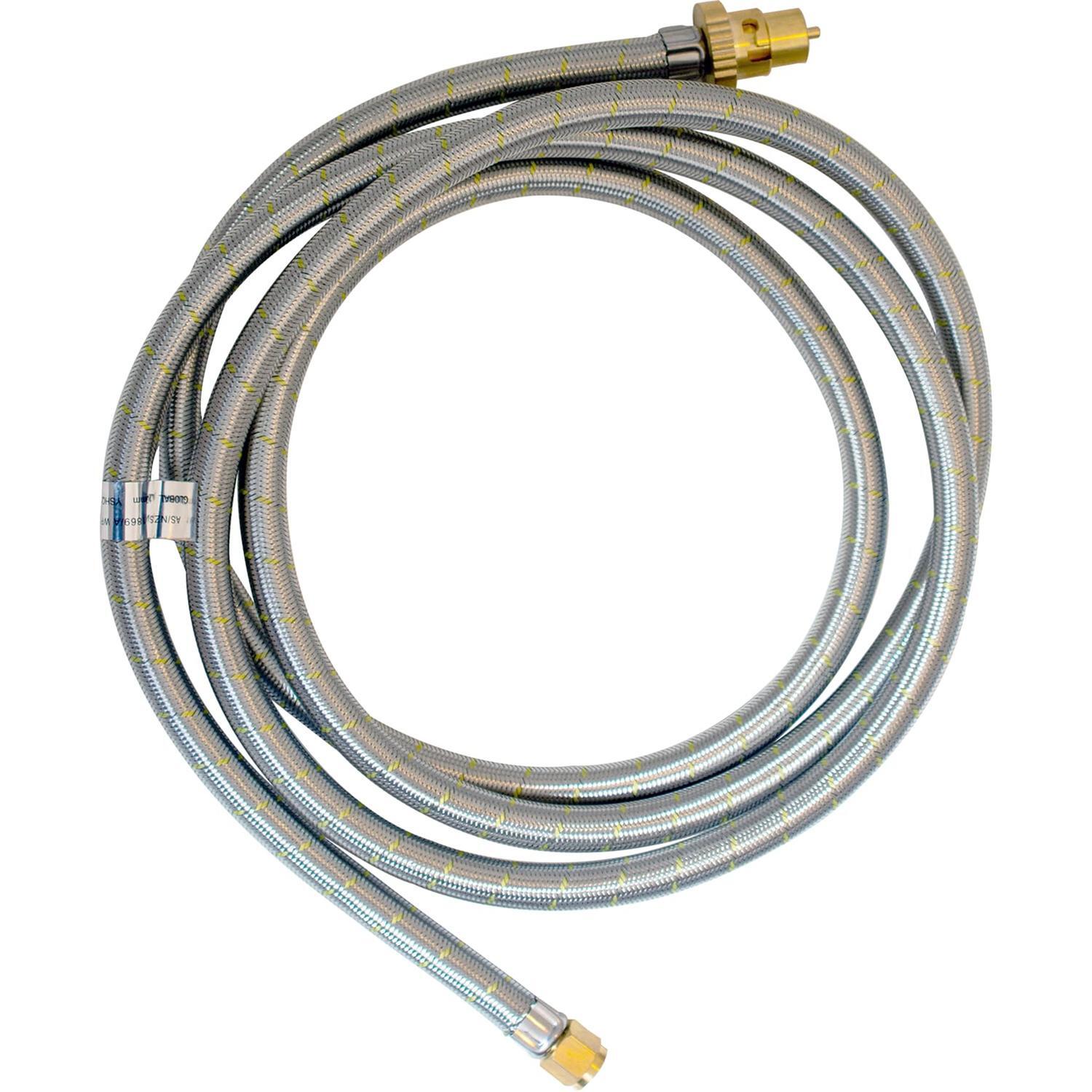 BBQ Bayonet Hose LP Gas Silver 3m