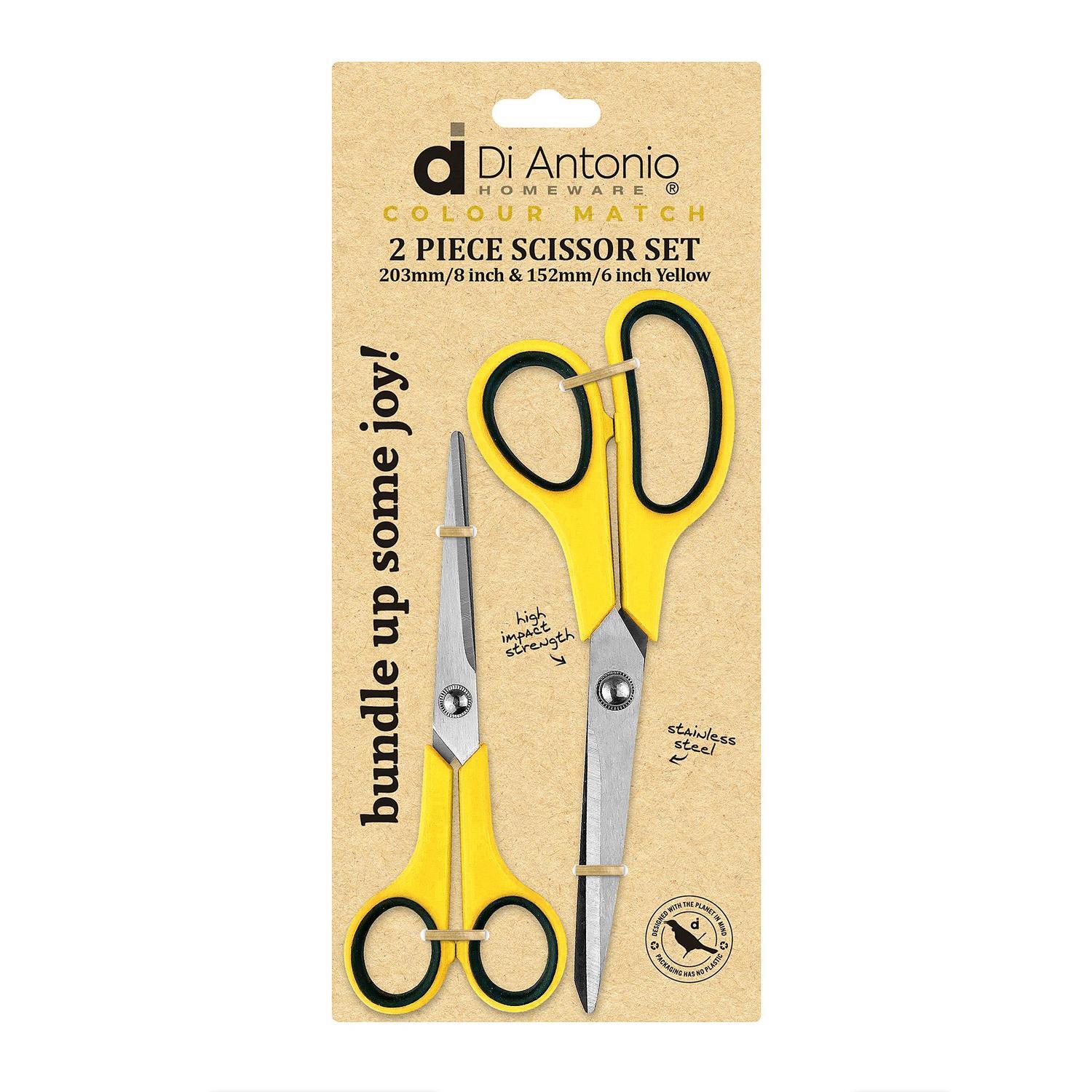 Scissor Set 2 Piece Yellow