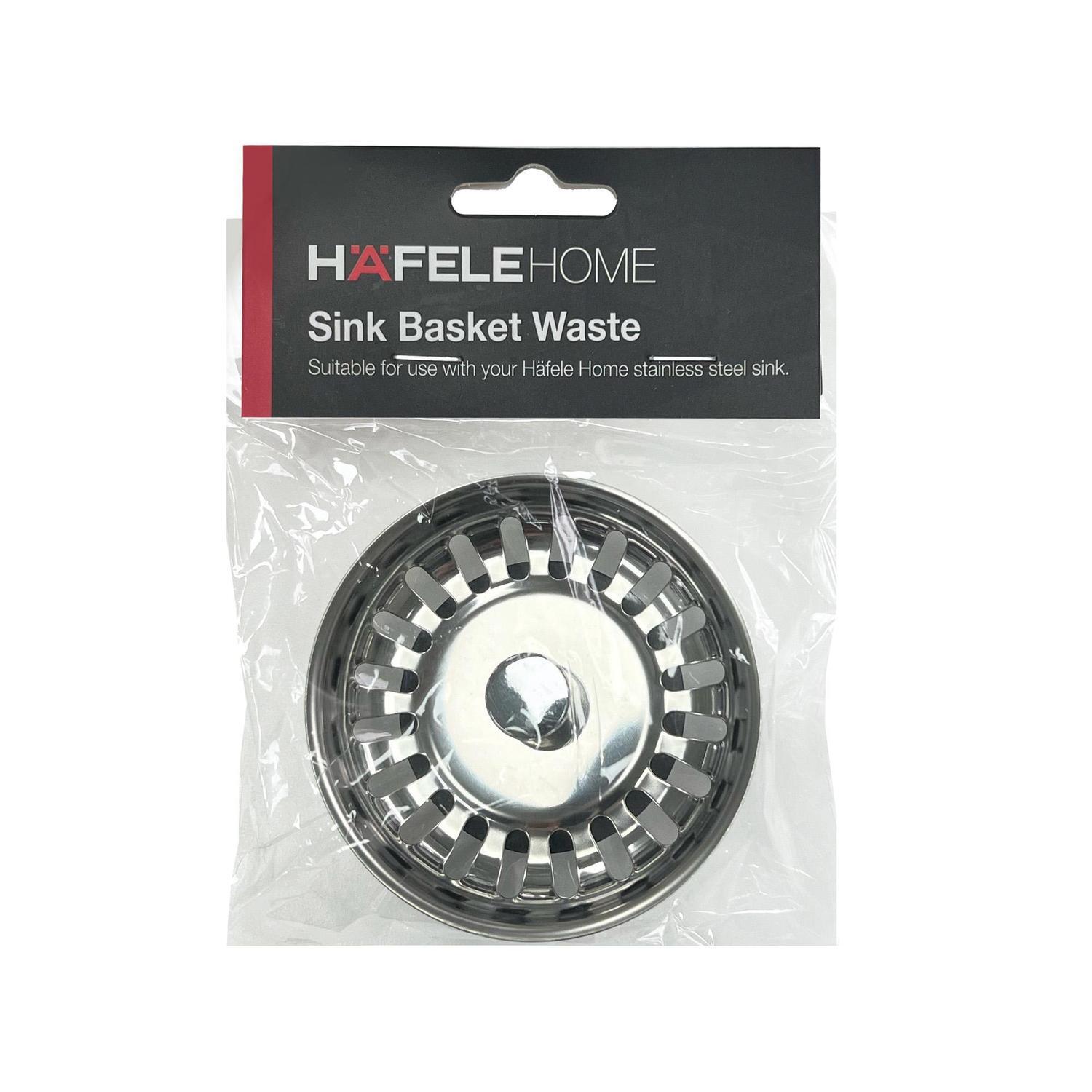 Sink Waste Basket Strainer 79.3 x 79.3 x 39.4mm Stainless Steel