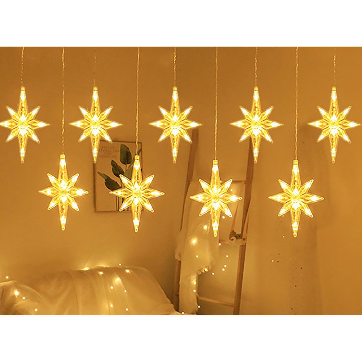 Polaris Star Curtain Lights 1.6 x 0.65m Warm White