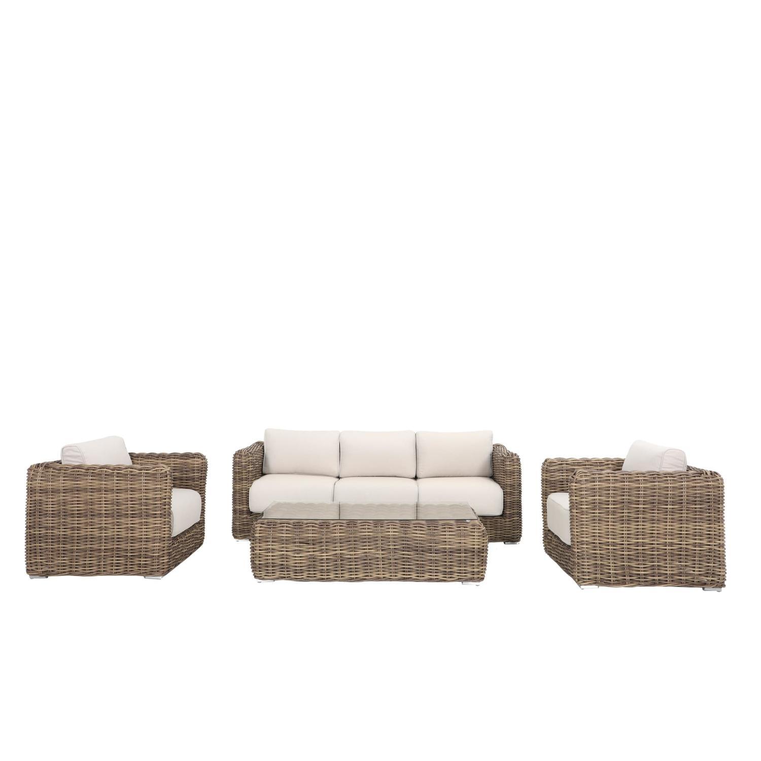 Outdoor 4 Piece Lounge Setting