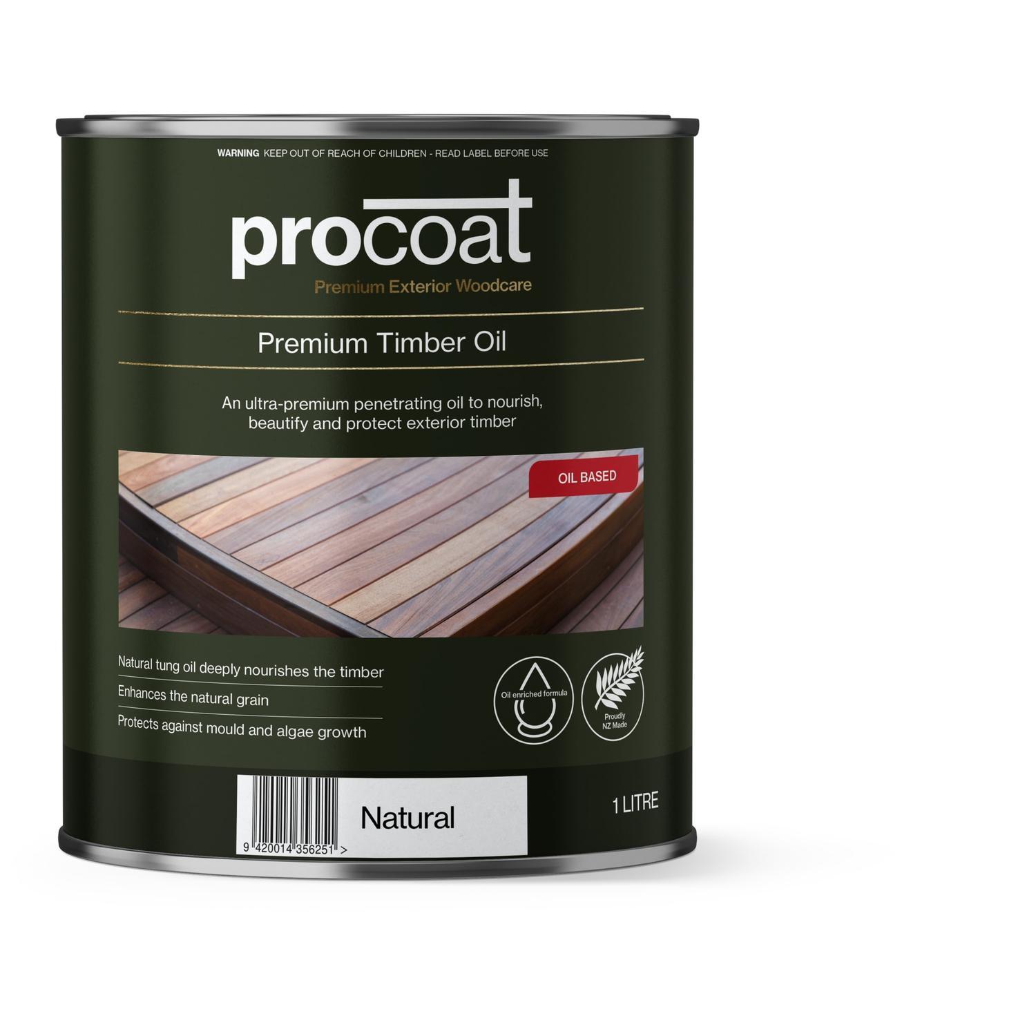 Premium Exterior Timber Oil 1L Natural