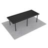 Single Carport L: 7250mm, W:3000mm, H:2100mm Black
