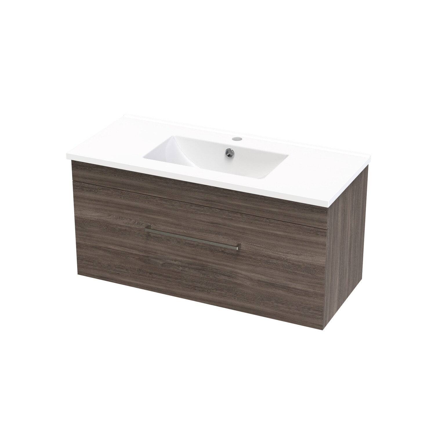 Cashmere Slim Single Drawer Wall Hung Vanity