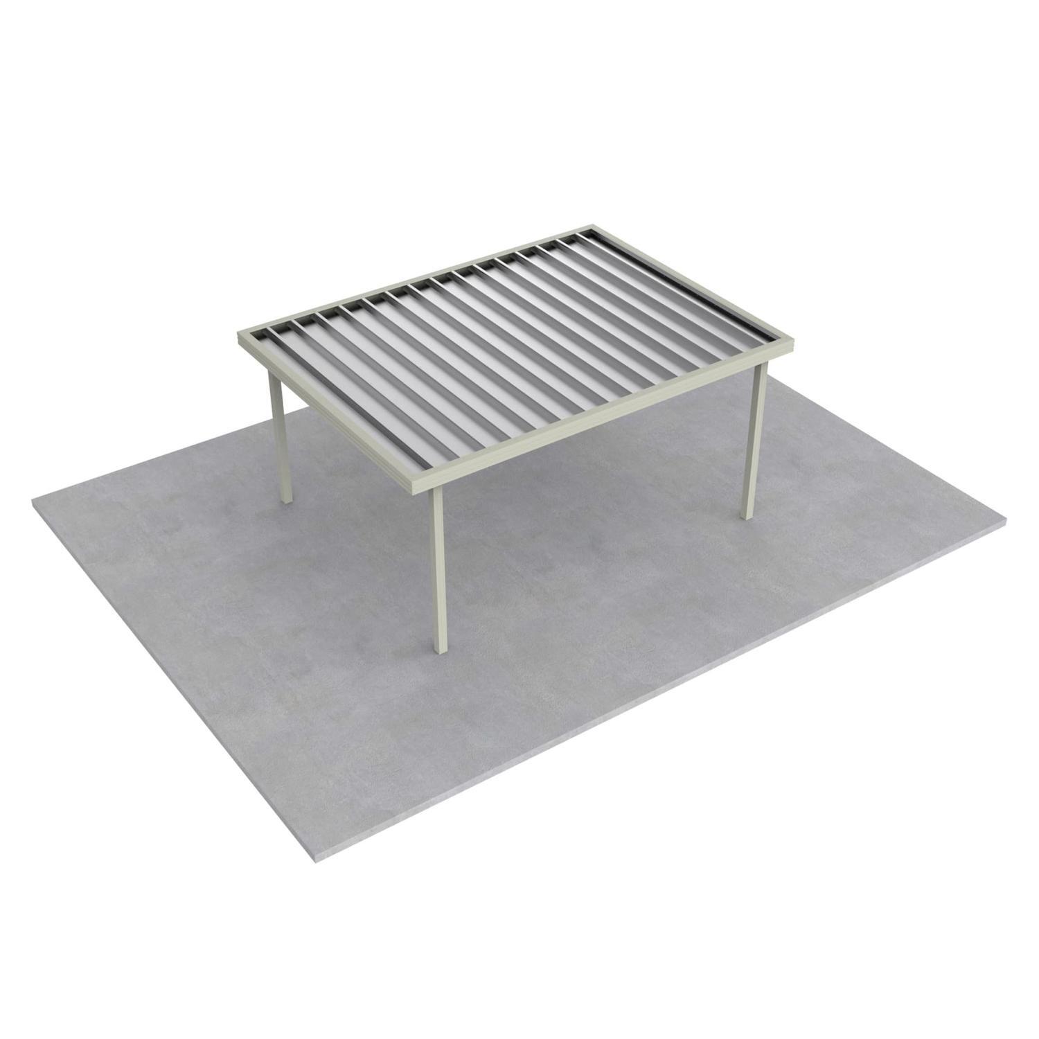 Single Carport L: 4850mm, W:3600mm, H:2100mm Titania