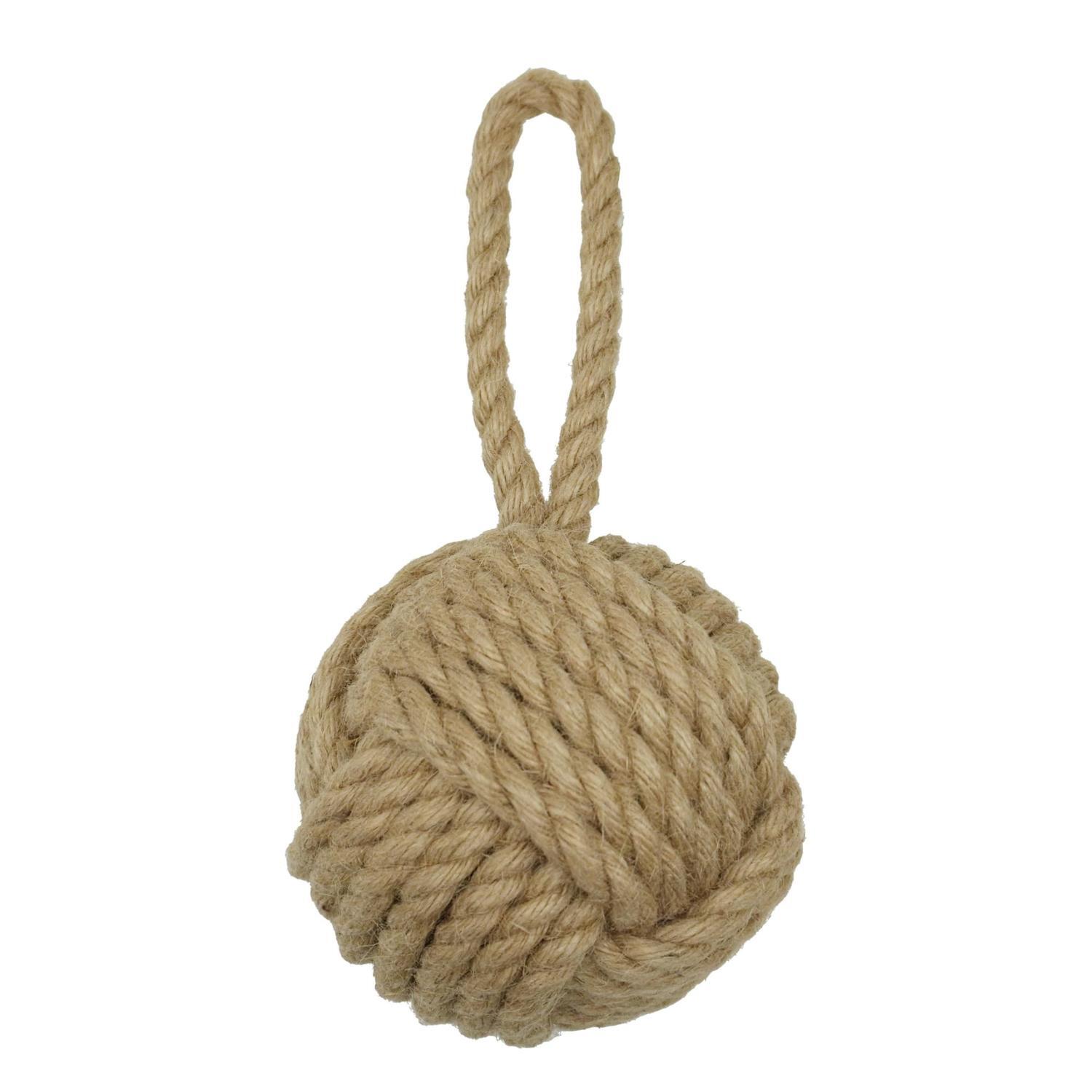 Rope Ball Door Stop Natural