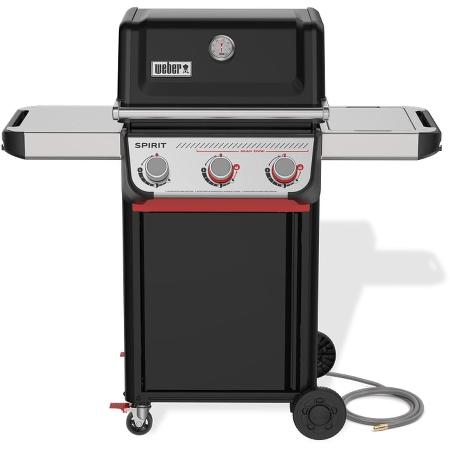 Spirit E-325 Natural Gas BBQ 3 Burner  Black