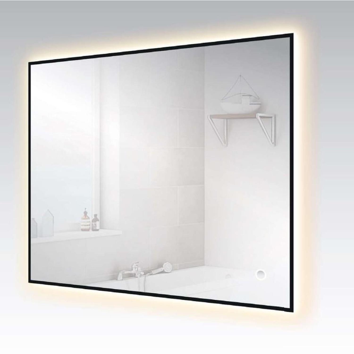 Nero Backlit LED Mirror with Demister 900 x 750mm