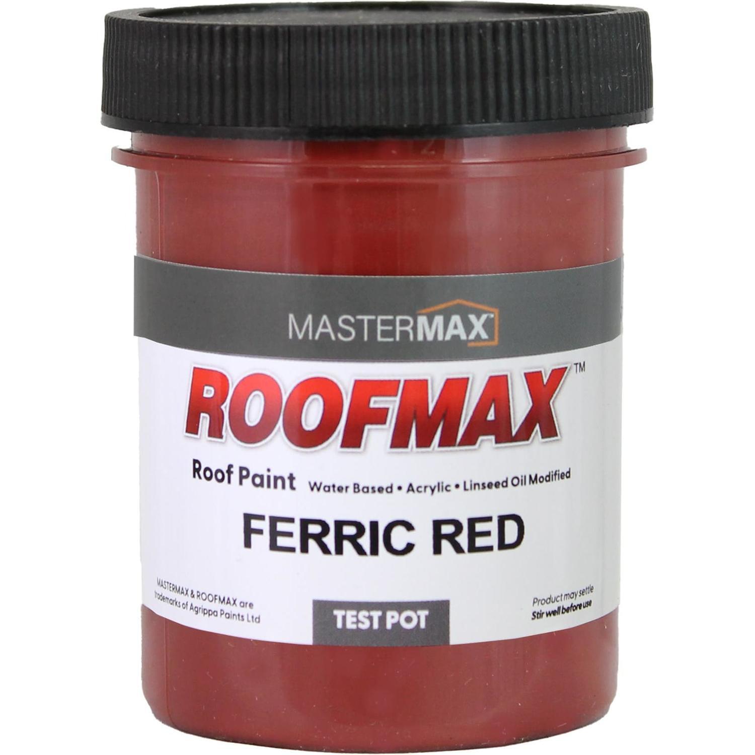 Roof Paint Anti Corrosive and Linseed Oil Test Pot 125ml Ferric Red