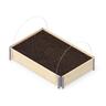 Timber Raised Garden Bed 1.2m x 0.8m Natural Wood