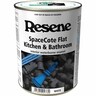 SpaceCote Flat Waterborne Kitchen & Bathroom Paint 1L White