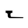 Window Handle High Profile Venting Right-Hand Sub Fix  85mm Black