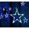 Star Curtain Lights 1.8 x 0.5m Multi-Colour