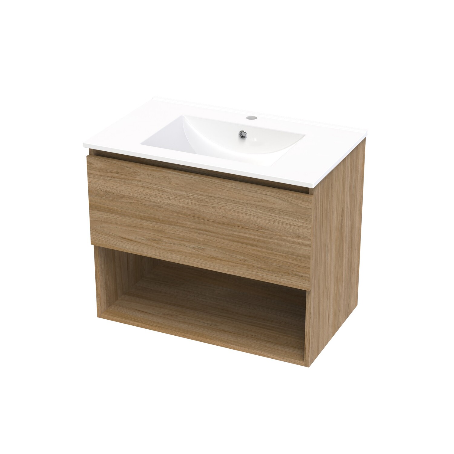 Single Drawer Open Wall Hung Vanity