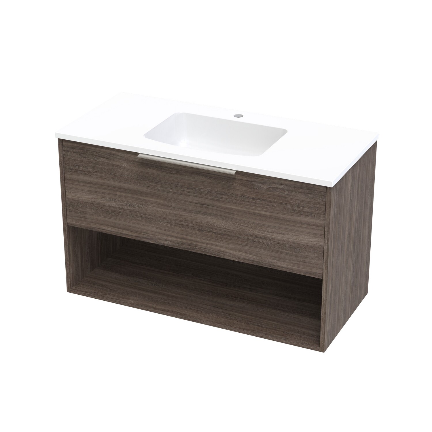 Nikau Drawer Open Wall Hung Vanity