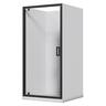 Alcove Flat Wall Acrylic Shower 1000 x 1000 x 2015mm Black