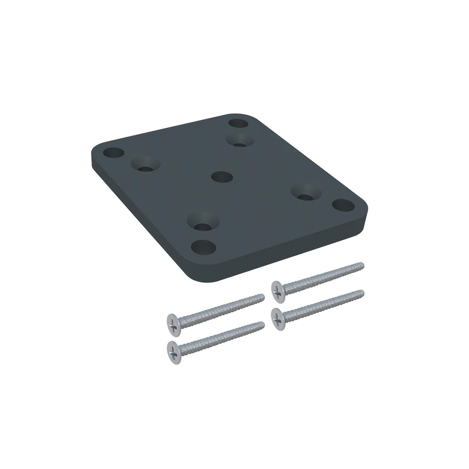 Base Plate Charcoal  65 x 65mm
