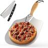 Premium Stainless Steel Pizza Peel and Cutter Set
