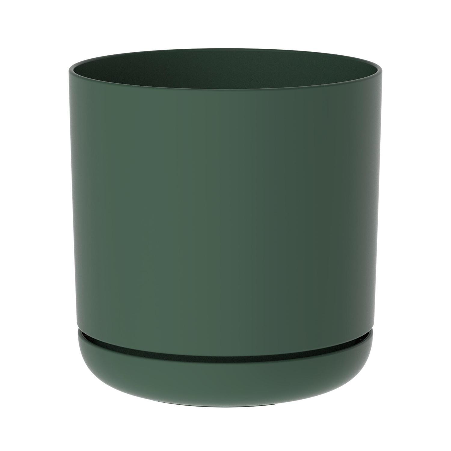 Recycled Plastic Cleo Pot 15cm Forest Green  Forest Green