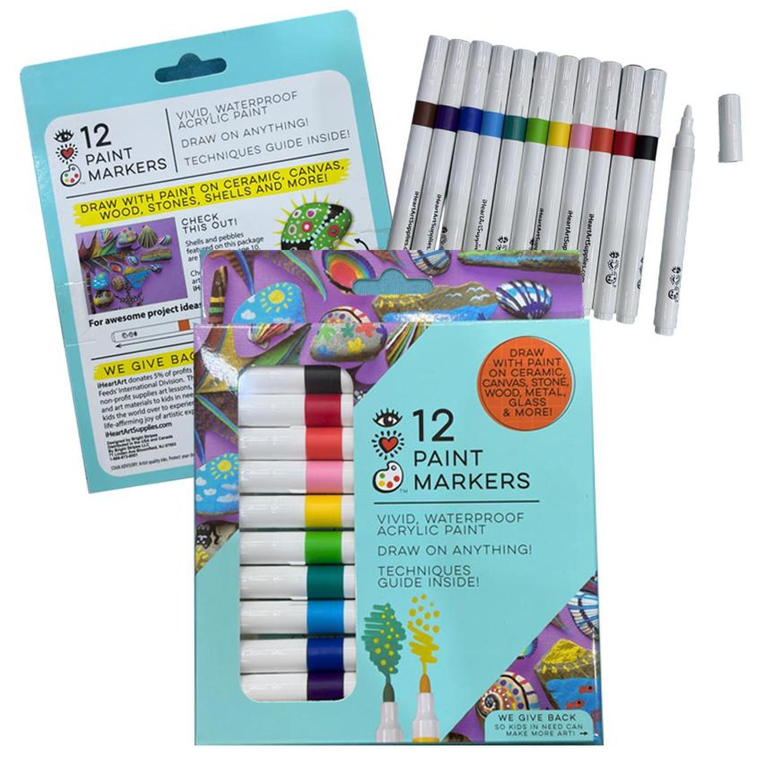 Art On The Go Acrylic Paint Markers 12 Pieces