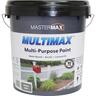 MULTIMAX Multi-Purpose Paint Water Based Acrylic and Linseed Oil 10L Moody Grey Moody Grey